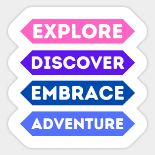 Exploratory Spirit, Adventurous Soul Sticker